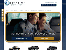 Tablet Screenshot of ajprestige.com